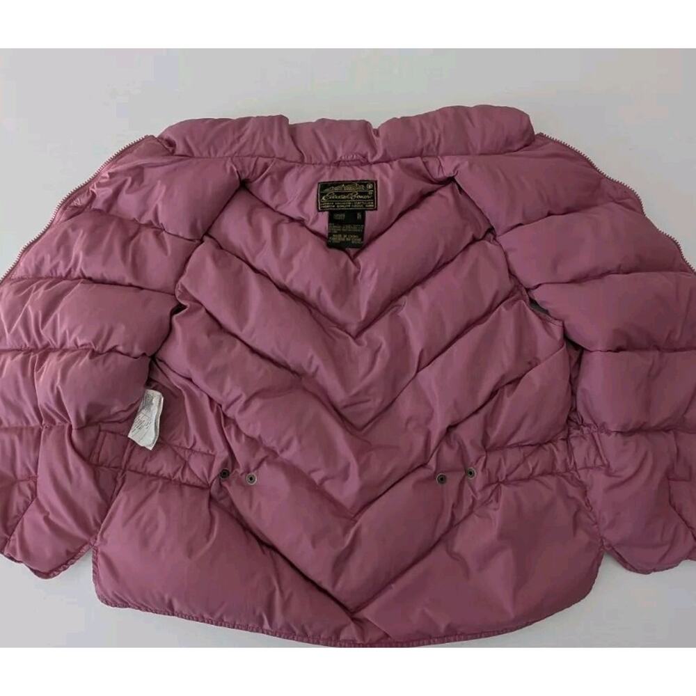 Eddie Bauer Womens XL Goose Down Puffer Vest Pink Quilted Nylon Outdoor Seattle - Picture 3 of 7